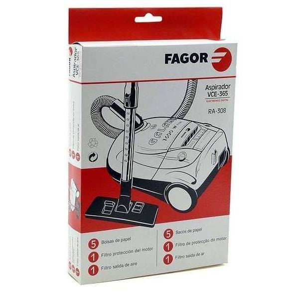 15x Bolsas de aspiradora para Fagor VCE 1500 