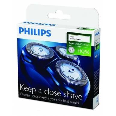 Cabeça de lâmina de barbear PHILIPS HQ-56 SÉRIE 5800, 6900, 6600 e 6400 PHILIPS - 1
