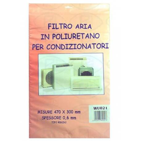 Filtro de poliuretano rígido para ar condicionado 470 x 300 x 5 mm UNIVERSAL - 1