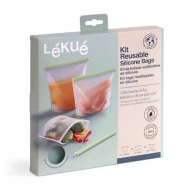 Kit de 3 bolsas reutilizables de silicona Lékué Lékué - 2