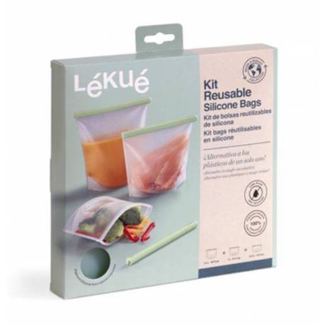 Kit de 3 bolsas reutilizables de silicona Lékué Lékué - 2