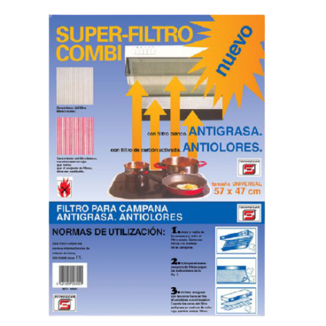 Filtro anti-gordura do combi - Anti-odores UNIVERSAL - 1
