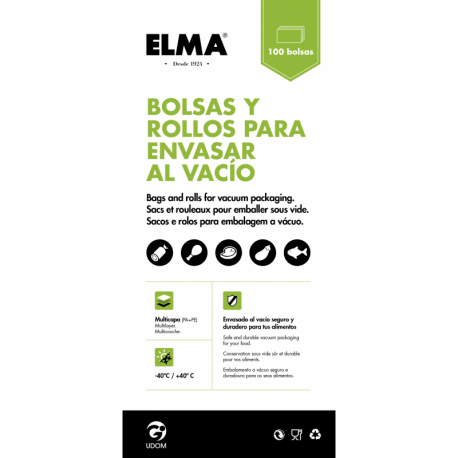 Sacs à emballer sous vide Elma 20 x 30 (100 unités) Elma - 1