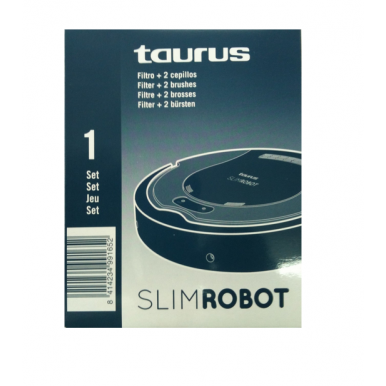 Ensemble filtre et brosse pour aspirateur robot Taurus Slim