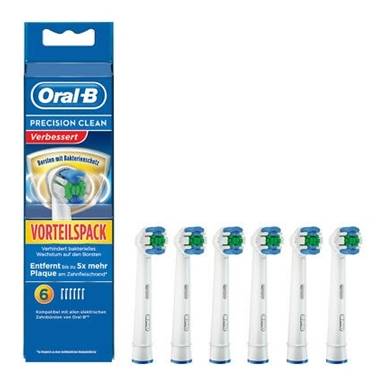 Recambio Cepillo Braun Oral B Precision Clean Pack de 6 Cabezales BRAUN - 1